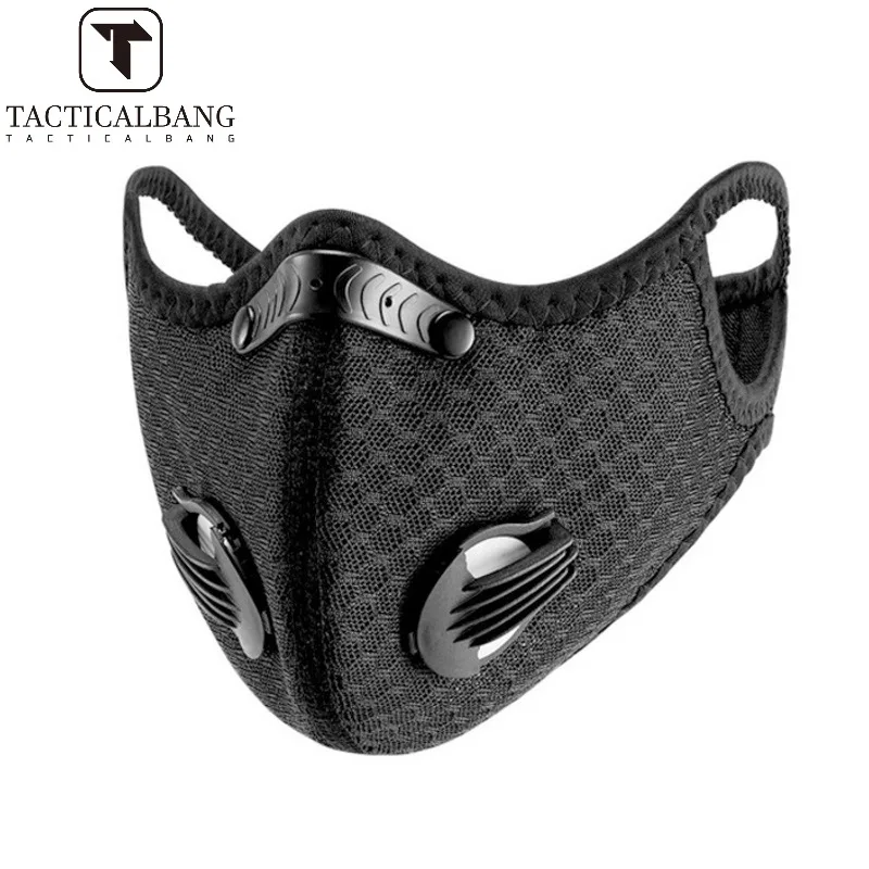 Outdoor Cycling Face Mask with Filter Mask Breathable Half Face Anti-Pollution Reusable Washable Sports Mask