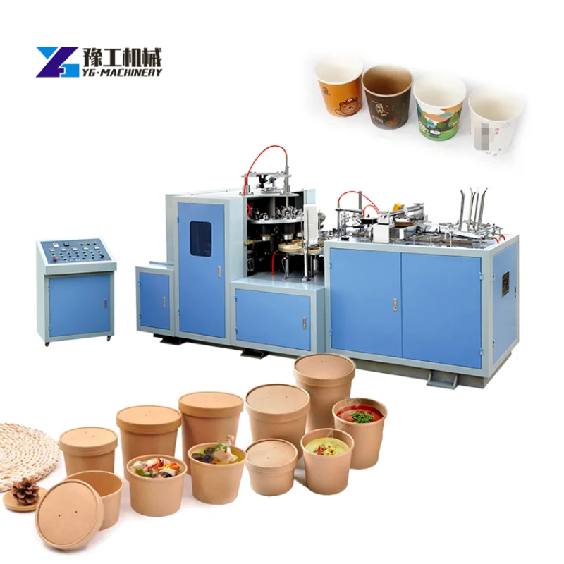 2023 Best Price Paper Bowl Making Machine Automatic Sealing Equipment Dubai Printing and Forming Production Line For Paper Bowls