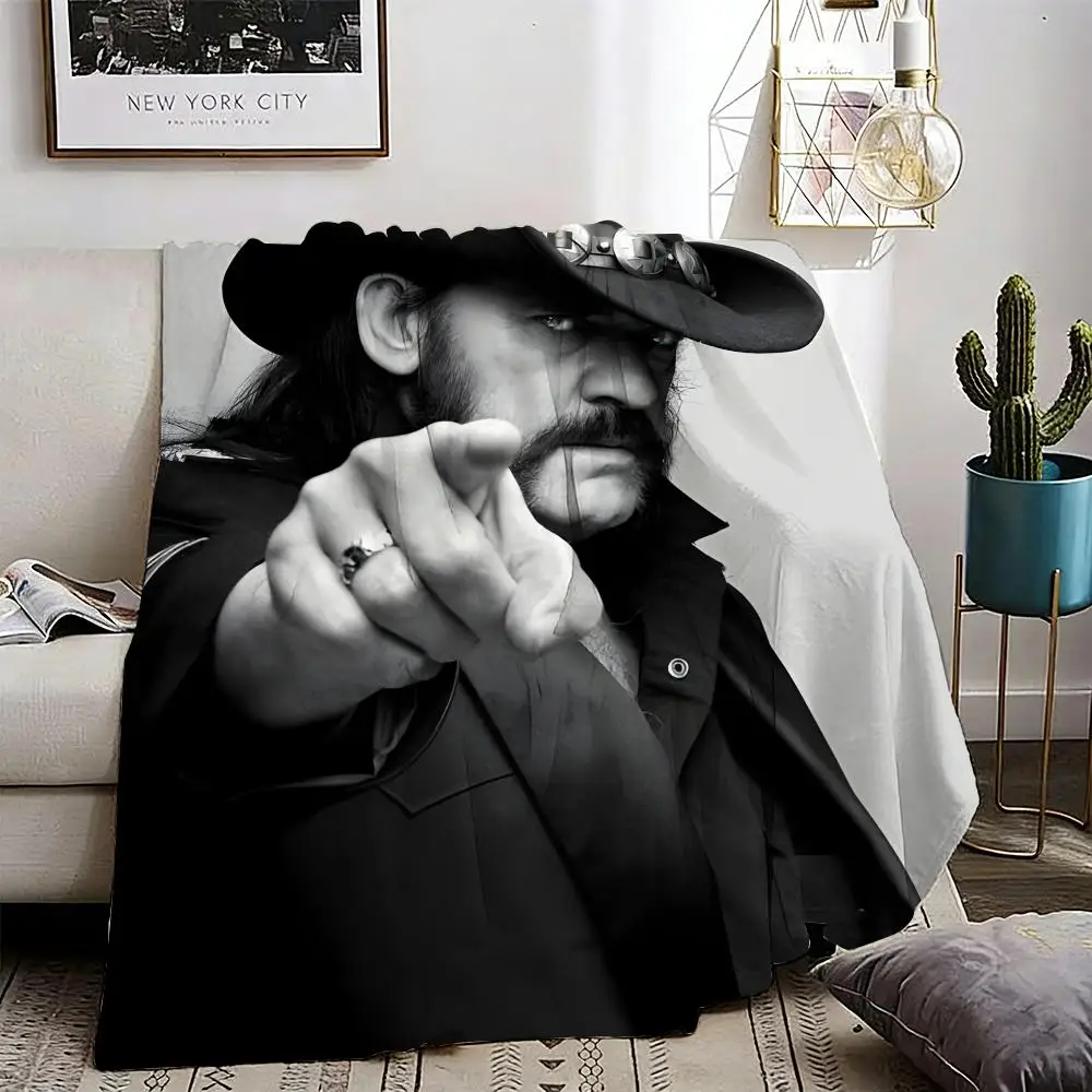 

Singer L-lemmy K-Kilmister Throw Lightweight 240g Flannel Blanket Soft Skin-friendly for Summer Cooling