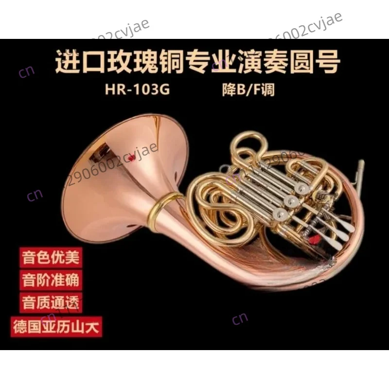 Alexander 103ALEXANDER Gold and Bronze Professional Performance Grade Double Row Four-Key Split Horn