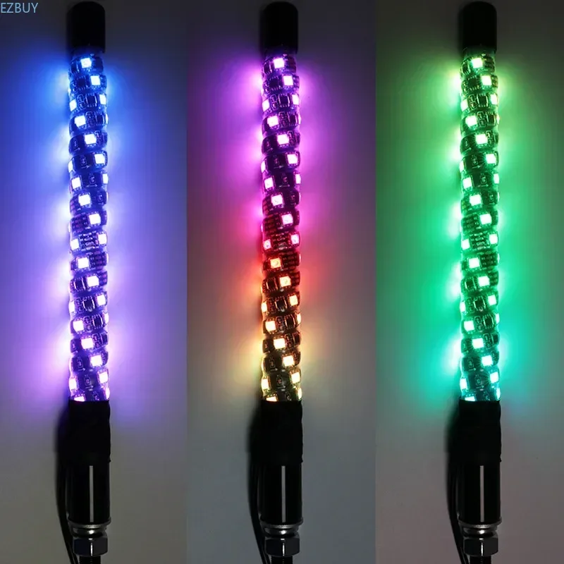 30CM Mini Symphony LED Flagpole 30CM Light APP Remote Control Off-Road Vehicle Beach Car Modified Horse Pole Light