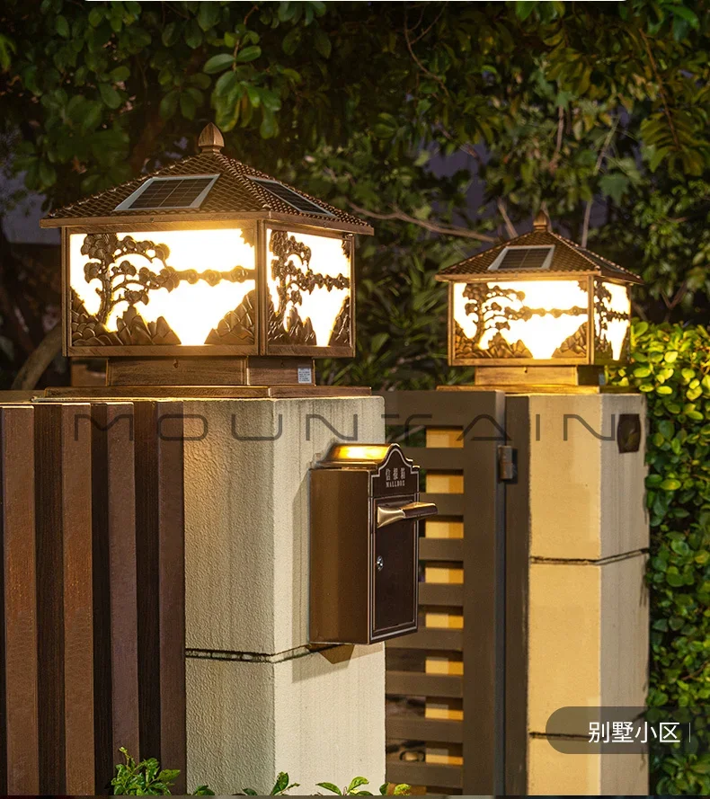 Solar stigma light Outdoor wall light Welcome