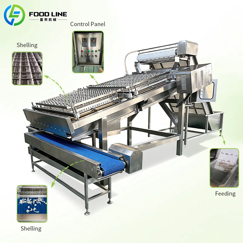 Labor-Saving Automatic Shrimp Processing Line Export Standard Food Grade Seafood Processing Equipment
