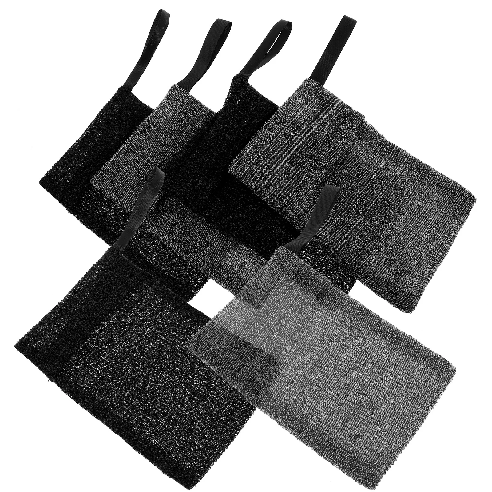 

6Pcs Bar Soap Bag Dual Use Exfoliating Pouch for Body Face Wash Shampoo Bar Holder Portable Soap Sleeve Scrubber