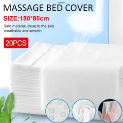 20PCS Disposable Beauty Bed Sheet Travel Thickened Hotel Sheets SMS Non-Woven Massage SPA Salon Table Cover