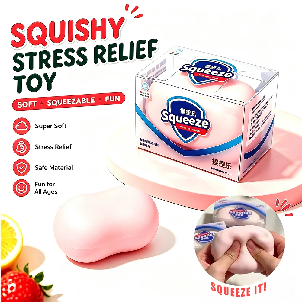 @말랑이 Savon en boule souple, jouet anti-stress, jouet sensoriel à presser, blocs remplis, jouets sensoriels ASMR pour adultes