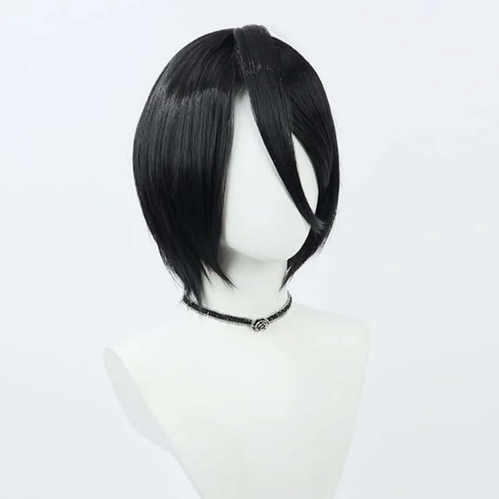 Halloween Party Men BLEACH Cosplay Kuchiki Rukia Short Black Straight Wig