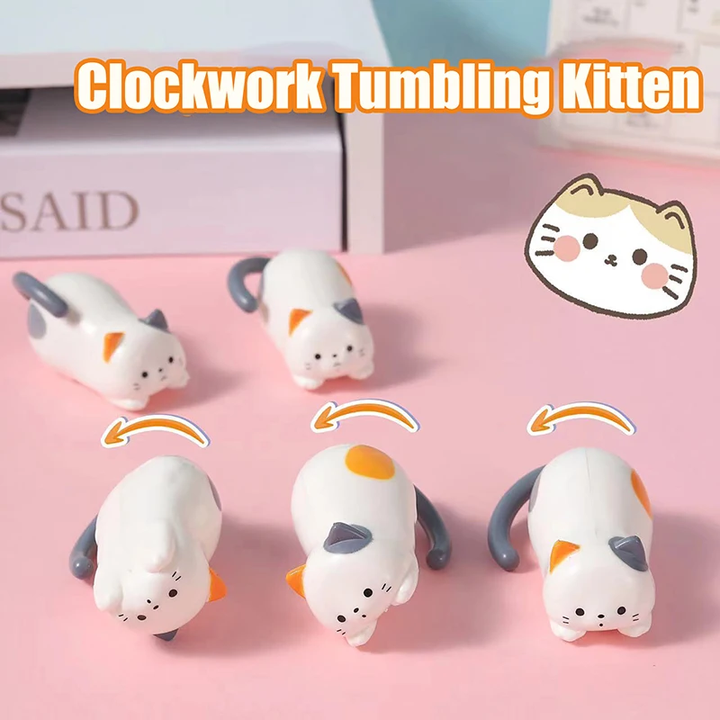 

Clockwork Tumbling Cat Cute Simulation Kitten Decompression Puzzle Creative Small Toys