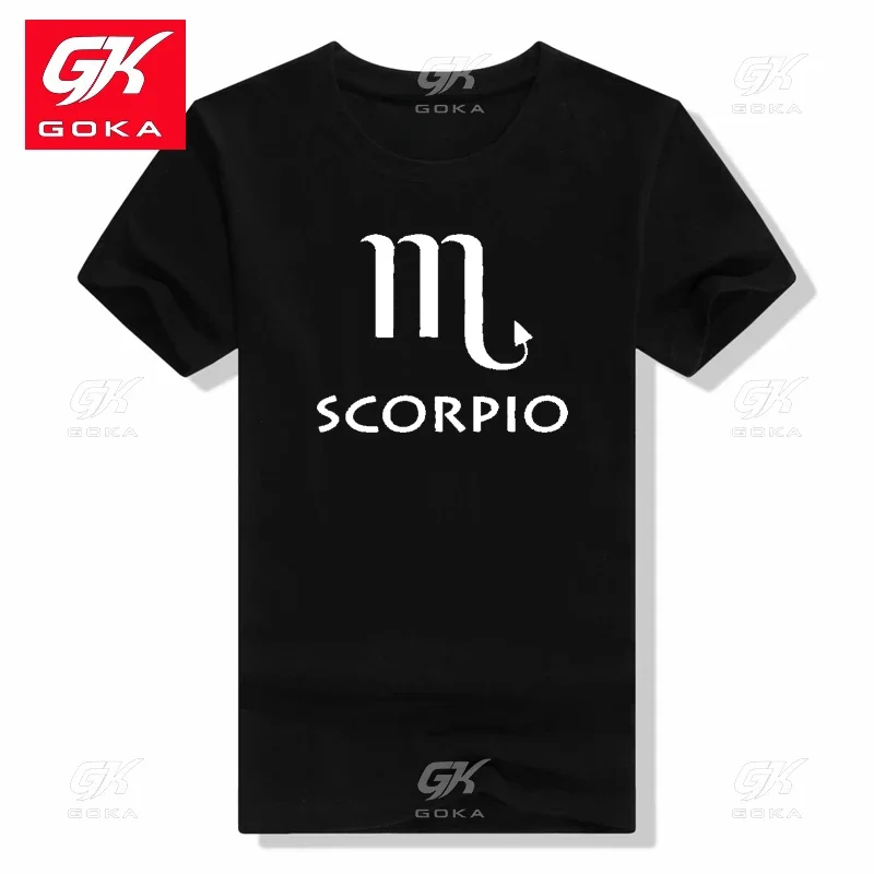 SCORPIO Print T Shirts Men Short Sleeved Hip Hop Cotton T Shirt Streetwear Tops Male Comfortable Tees Short Sleeves Unisex Tees