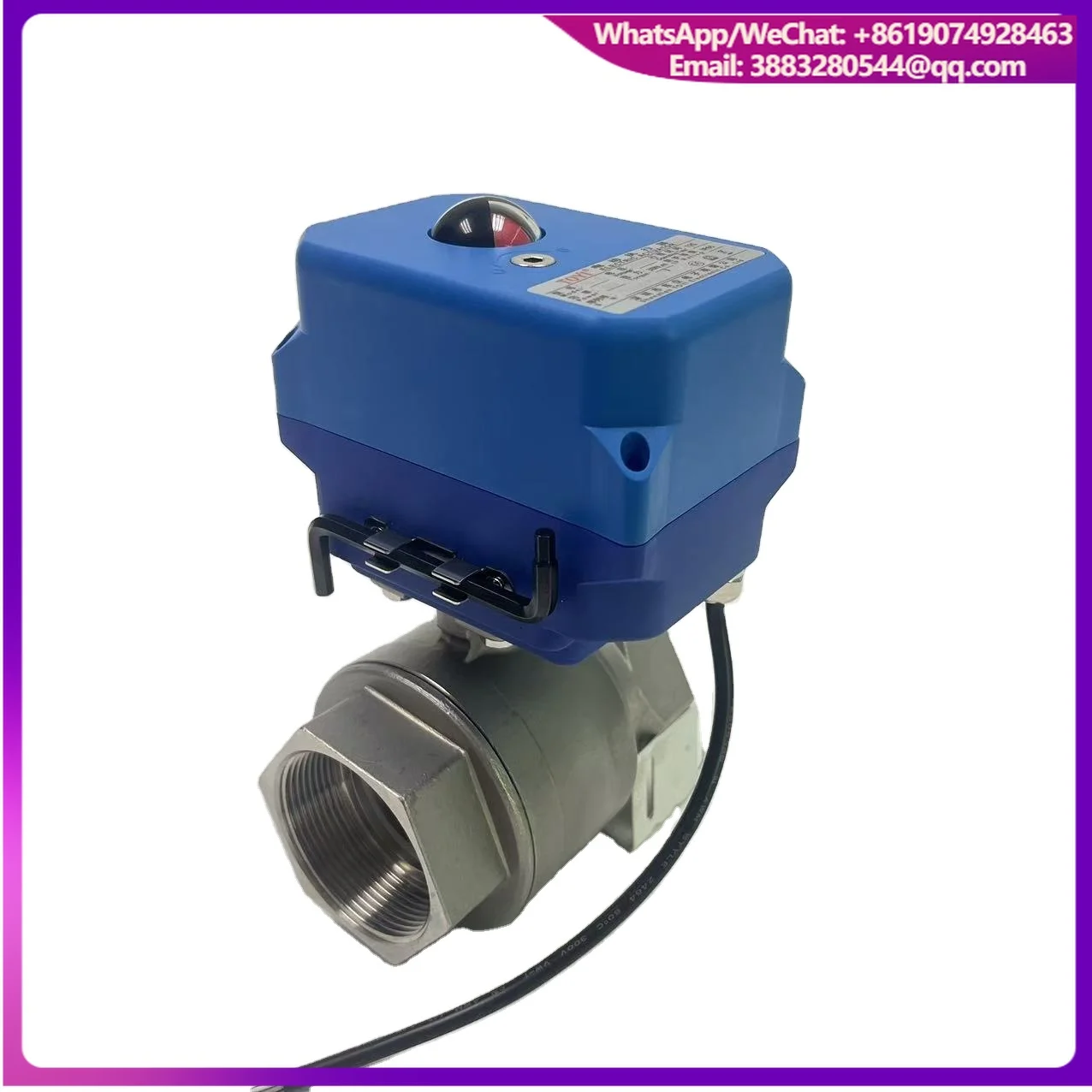 Automatic & Manual Water Control Stainless Steel Ball Valve Electric 2-Way (DN50) OEM Supported Motorized Ball Valve