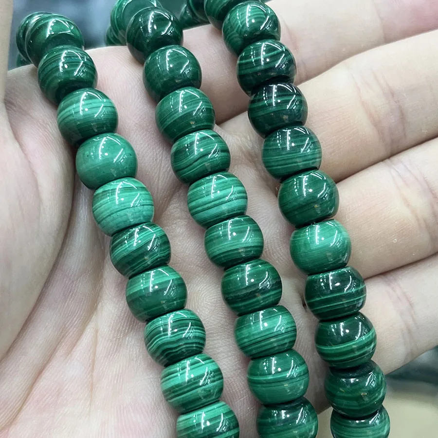 

Натуральный камень, малахит, цилиндрическое колесо, свободные бусины, кристаллы, граненые ювелирные изделия, ожерелье, браслет, аксессуар, 15 дюймов, 5x8 мм