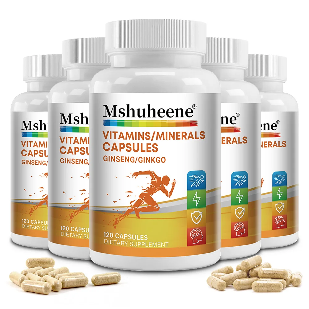 Ginko Biloba & Panax Ginseng Supplement - Ginseng for Memory and Focus - Ginkgo Biloba for Good Vision, Immune System