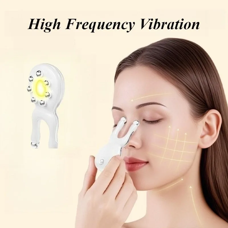 Massaggiatore viso a microcorrente ad alta frequenza Attrezzatura estetica per la bellezza della pelle Uso domestico Dispositivo di bellezza Rimozione del grasso oculare Massaggiatori facciali
