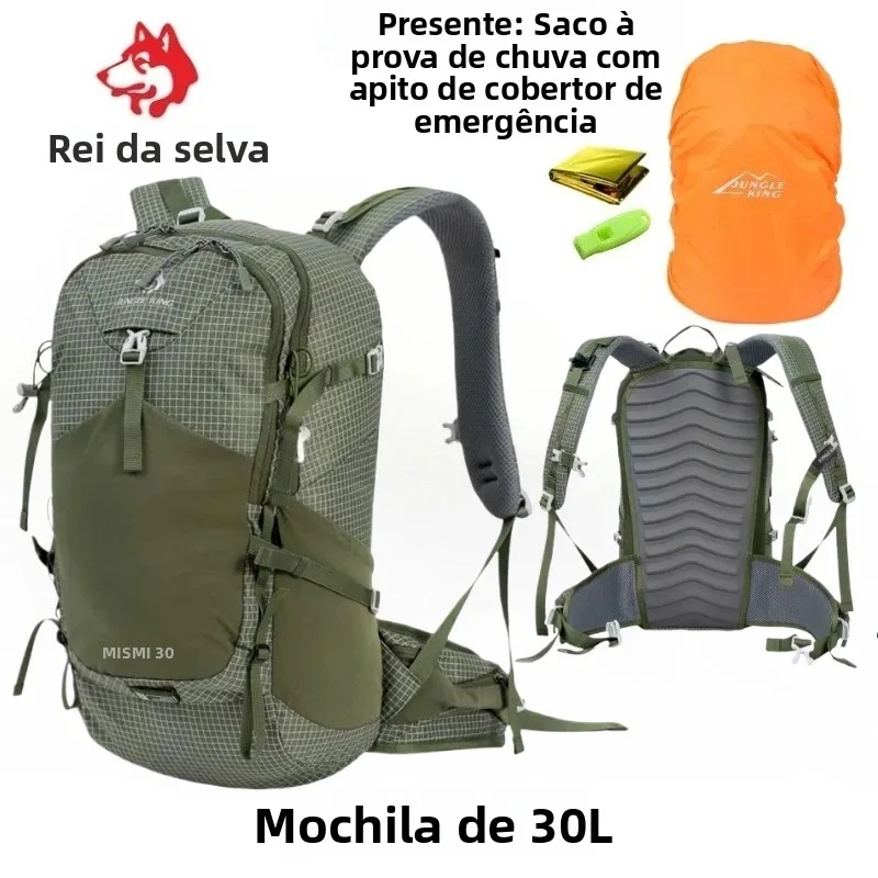 jungle-king-cy6601-hiking-bag-30l-ultralight-for-men-women-large-capacity-trail-running-camping-backpack-nylon-bag-5-colors