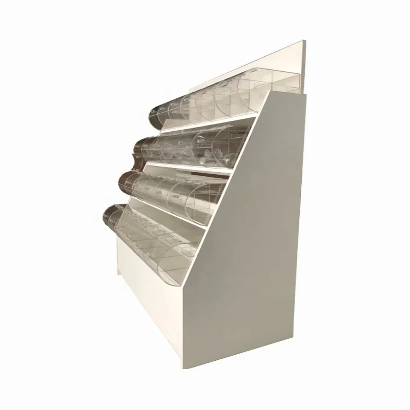 

Деревянная подставка для конфет с акриловыми контейнерами и ложкой для подачи, акриловые емкости для демонстрации