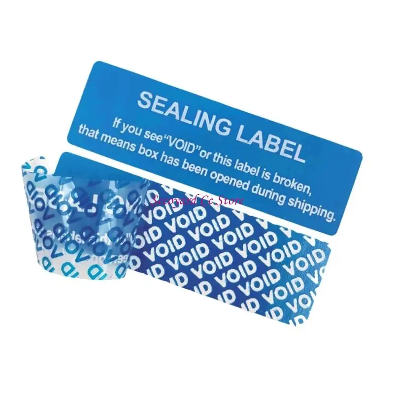 N3UC 100Pcs Void Sticker With Permanent Adhesive For Valuable Goods Protections
