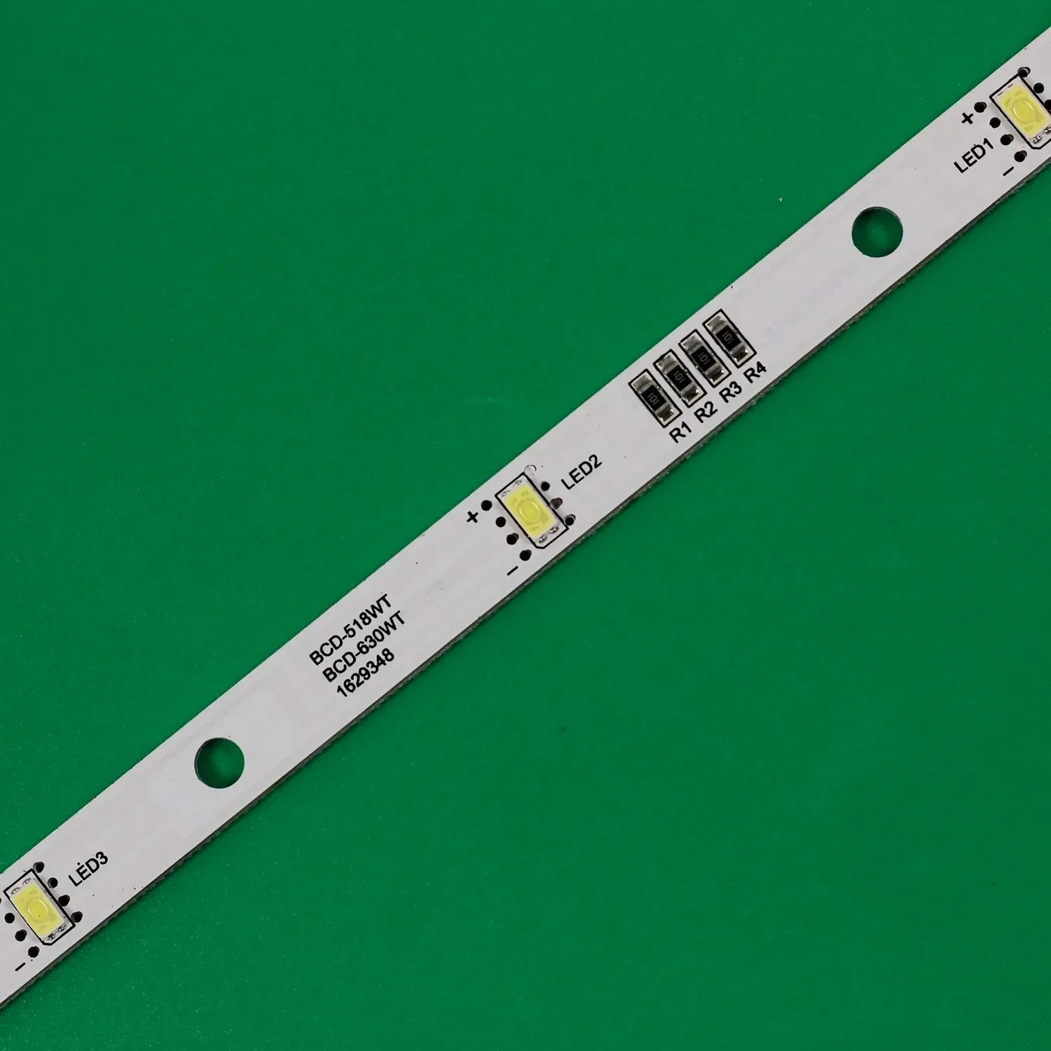 10PCS Freezer Refrigerator LED Strip Light Bar for RONGSHENG/ HISENSE E349766 MDDZ-162A 1629348 DC12V 2W HCDM415LC BCD-630WT