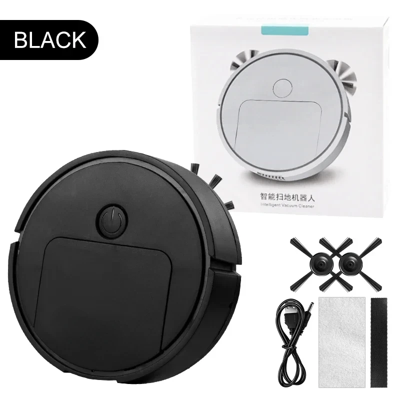 مكنسة كهربائية ذكية صغيرة لشفط الروبوت 3 في 1 مكانس كهربائية منزلية أوتوماتيكية كسول نوع السجاد تنظيف نوع الصبح