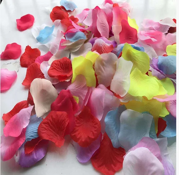 결혼식을 위한 2000개 실크 꽃잎 인공 장미 꽃잎 분리형 가짜 꽃잎 DIY 장식 생생한 테이블 센터피스