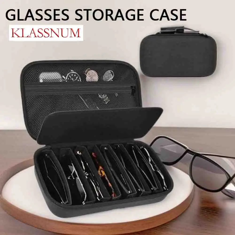 

Устойчивый к давлению ящик для хранения очков из ЭВА, многофункциональный чехол для солнцезащитных очков с раскладывающейся крышкой, портативный защитный чехол для контактных линз