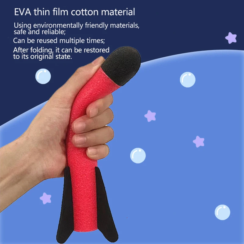 어린이용 로켓 발사기, 스텝 펌프 공기 압축식, 야외 가족 게임, 스카이로켓, 생일 선물, 스포츠 장난감