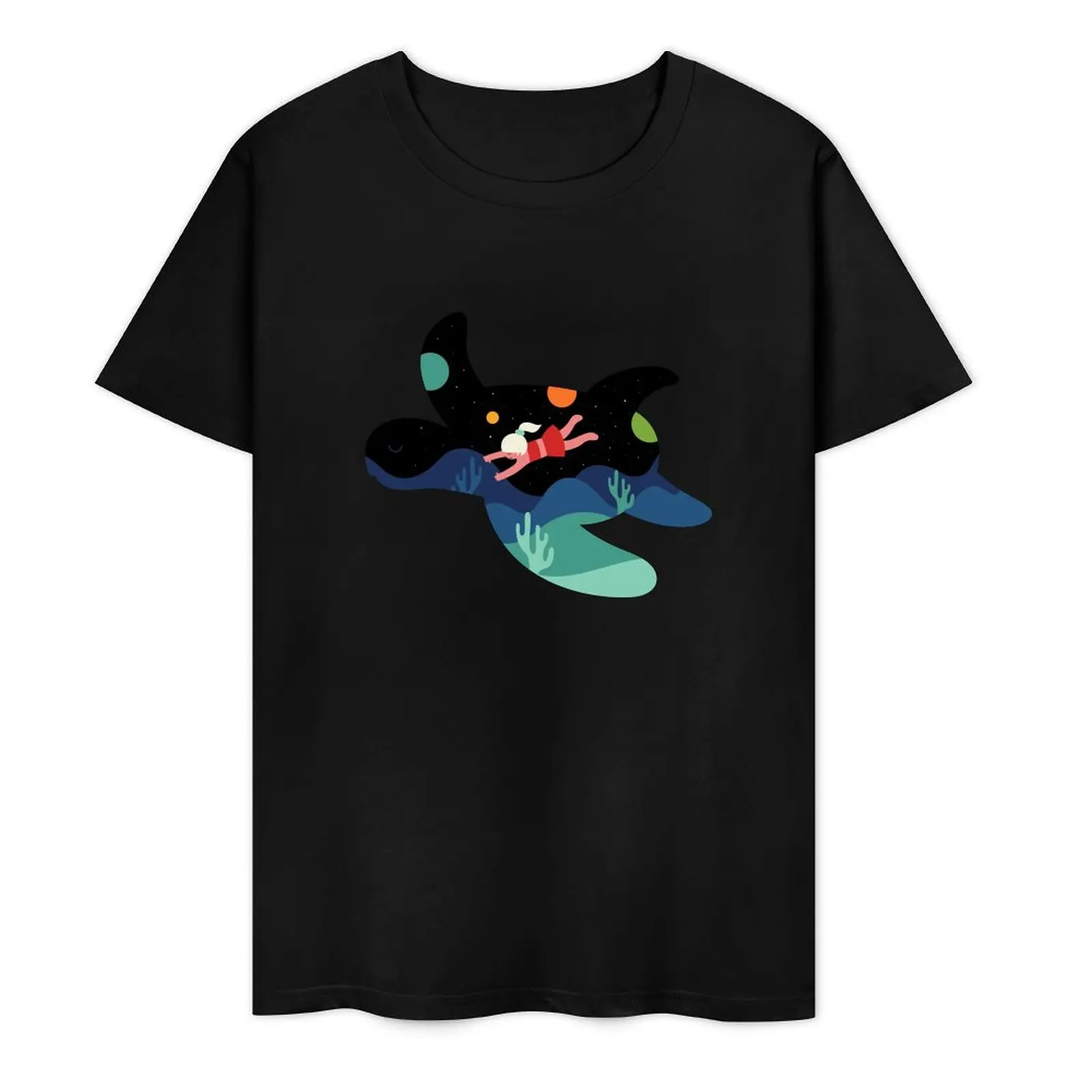 

Ocean Roaming T-Shirt summer top kawaii clothes vintage anime shirt Men's cotton t-shirt