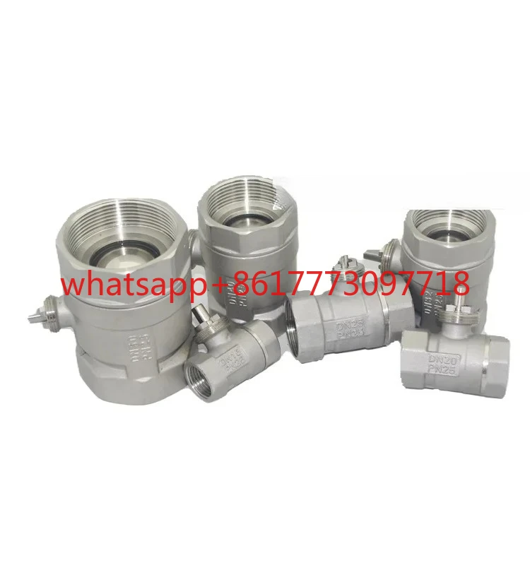 All copper electric two way and three way ball valve body Air conditioning floor heating electric ball valve DN15 20 25 32 40 50