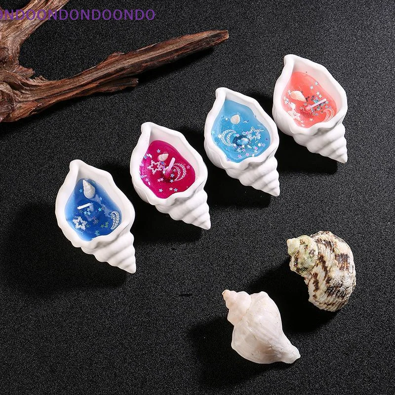 Conch Shaped Scented Candle Smokeless Handmade Soy Wax Aromatherapy for B&B Homestay Room Decor Holiday Souvenir Gift