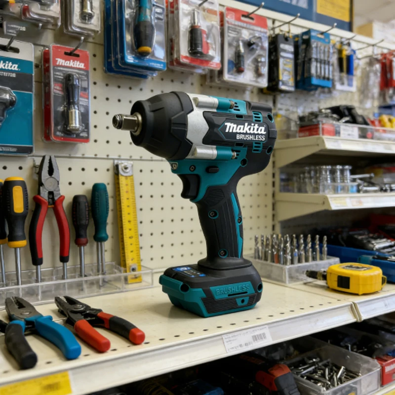 

⚡️⚡️Makita DTW700 18V Brushless Electric Wrench Cordless Drill Screwdriver Free Delivery Large Torque Power Tools Torque Wrench