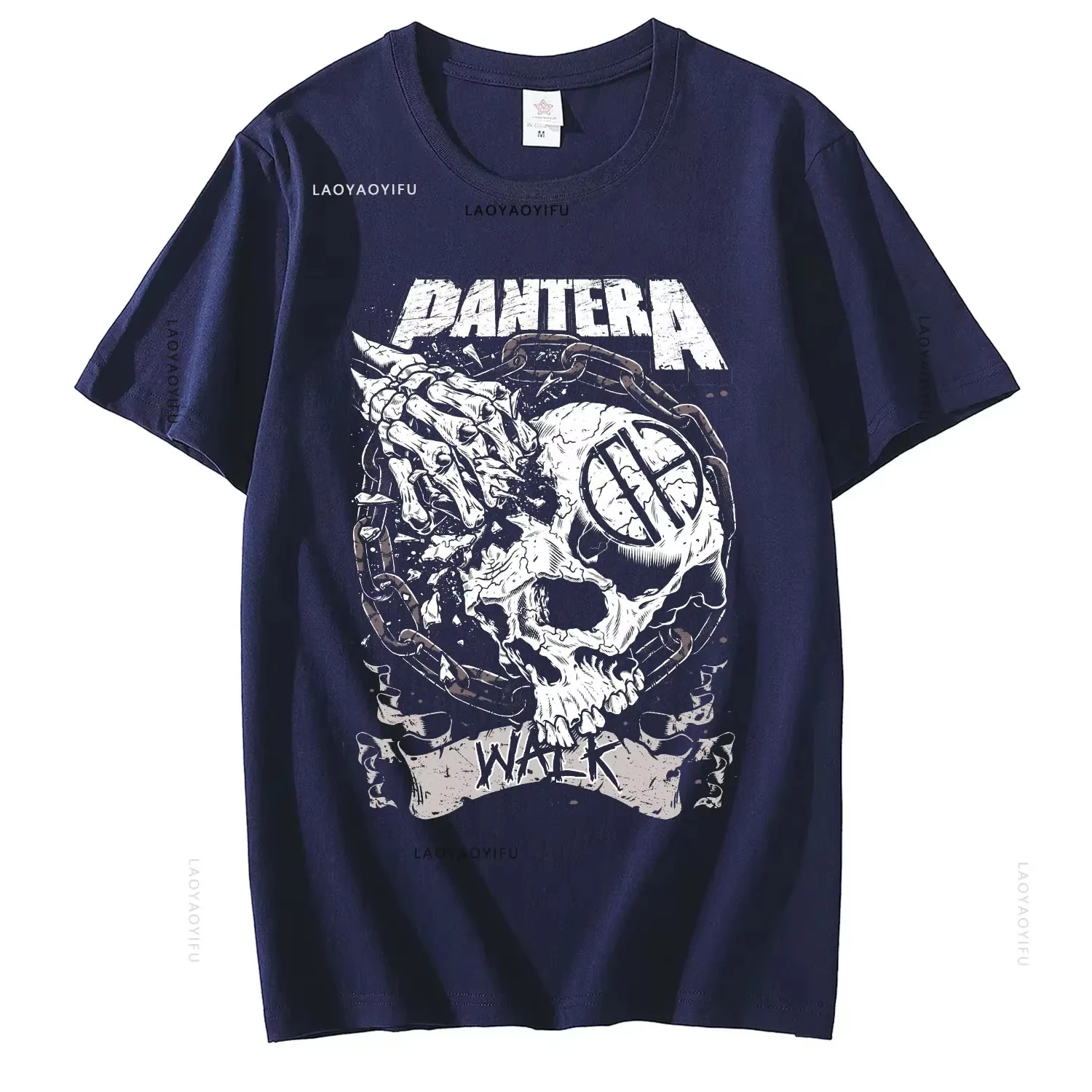 تي شيرت كلاسيكي من Pantera Band للرجال والنساء مصنوع من القطن 100% تي شيرت بشريط معدني ثقيل وبضائع ترفيهية تي شيرت بأكمام قصيرة ورقبة مستديرة #4