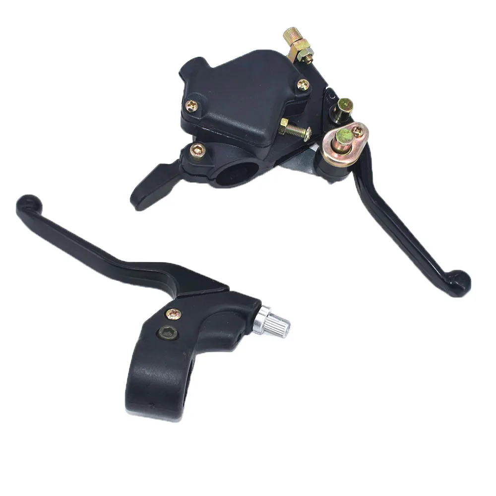 22mm 0.9in Left & Right Twin Brake Lever Set for Water Cooled 47cc 49cc Pocket Bike Mini Quad ATV
