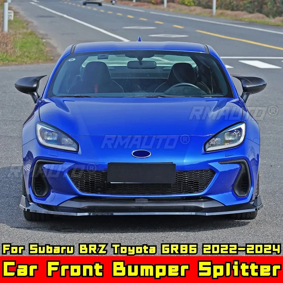 

For Subaru BRZ Toyota GR86 2022-2024 Body Kit Bumper Guard Carbon Fiber Look DC Style Front Bumper Apron Guard Car Accessories