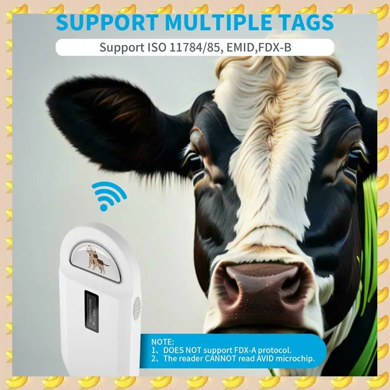

A45U 134,2 кГц RFID-считыватель, сканер микрочипов для домашних животных, портативный считыватель чипов для животных для идентификации номера животных