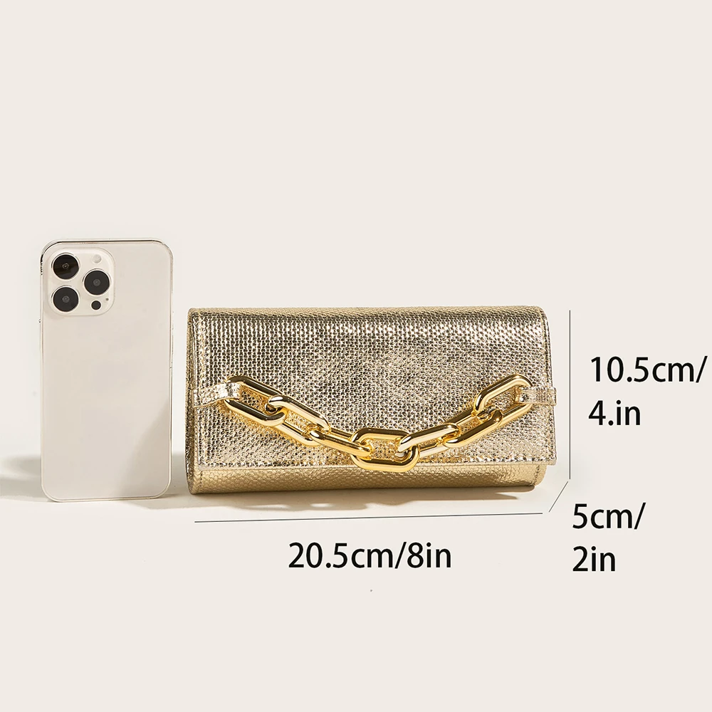 New Envelope Evening Clutch Bag for Women 2023 Fashion Luxury Party Purse Ladies Wedding Chain Shoulder Crossbody Bag Sac A Main