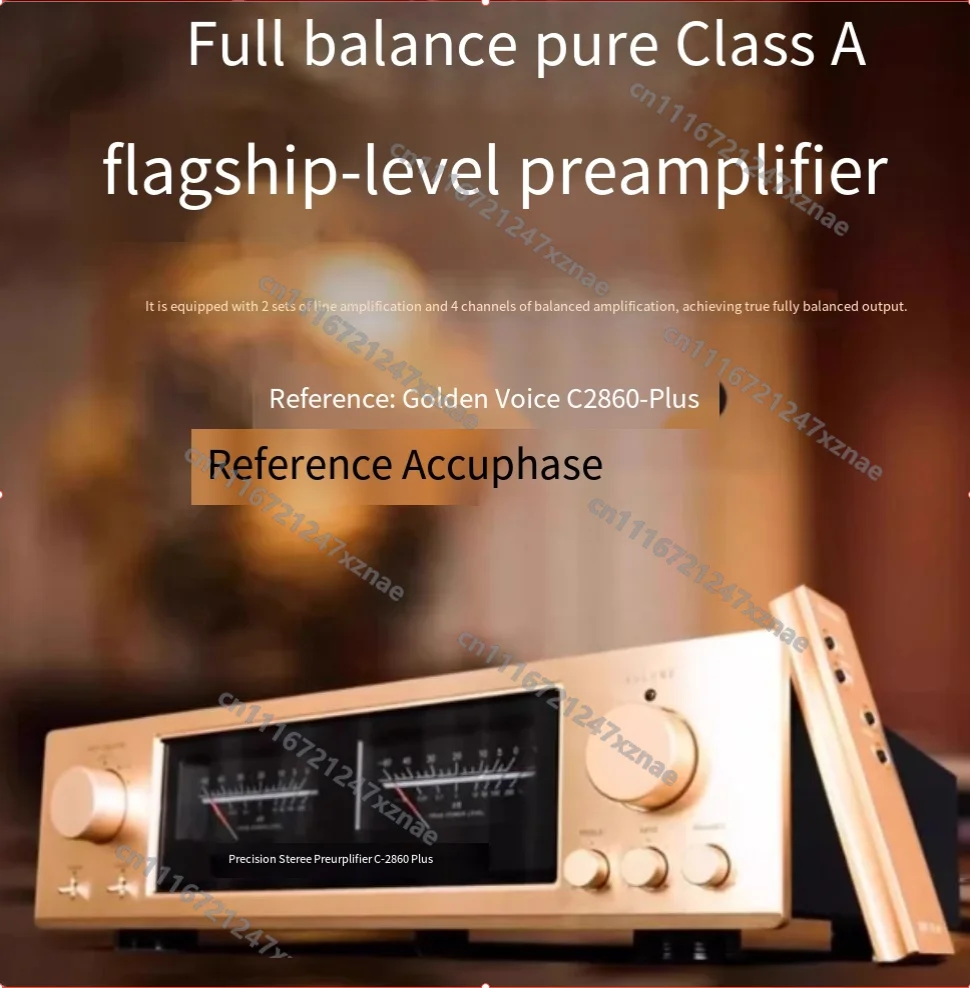 Fully Balanced Reference Accuphase 2.0 HiFi Home Audio Preamp Bass Treble，C-2860 Plus Pure Class A Preamplifier