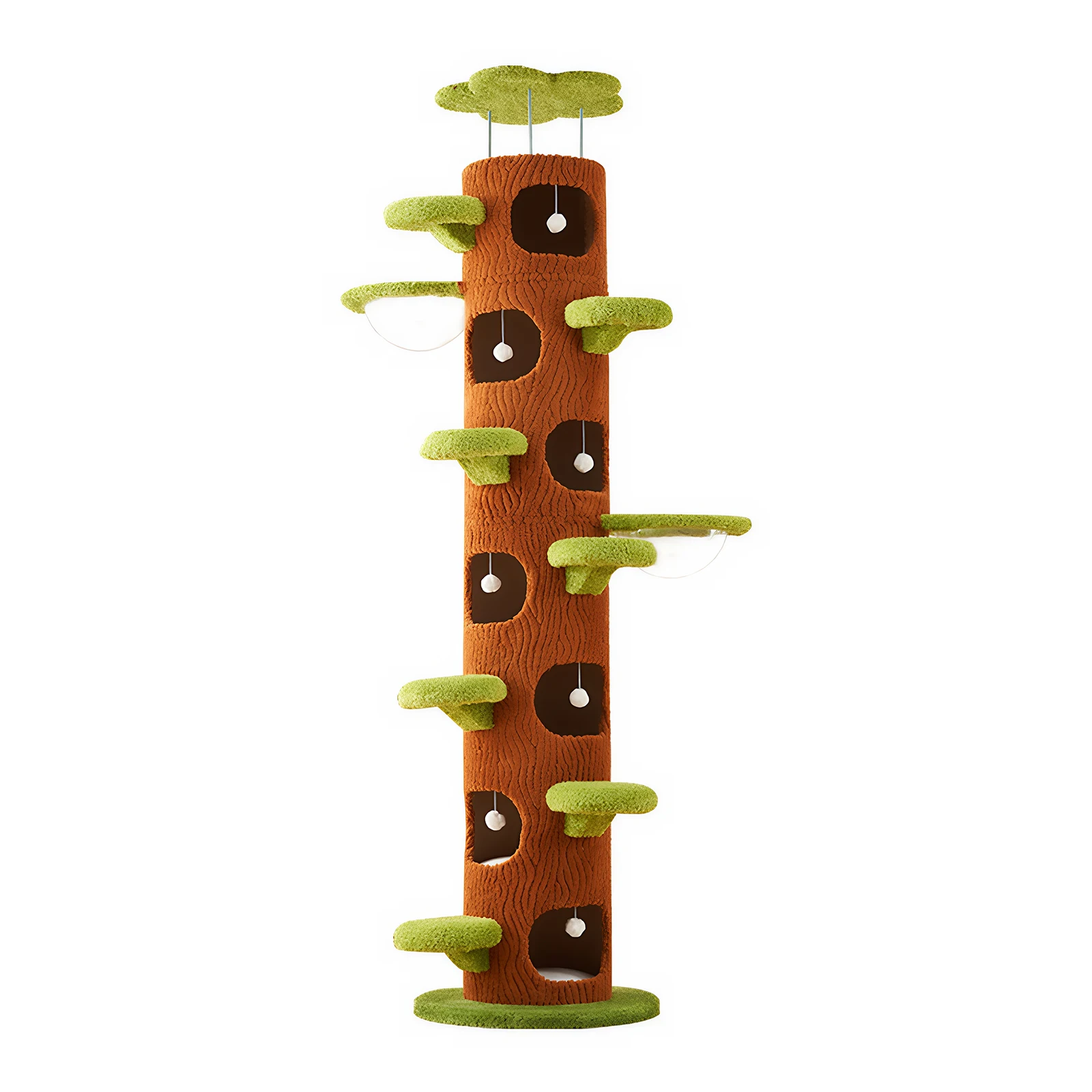 Forest Style Super Large Cat Tree With Scratching Post Multi-level Cat Climbing Frame Tower For Adult Indoor Cats Large Cat Bree