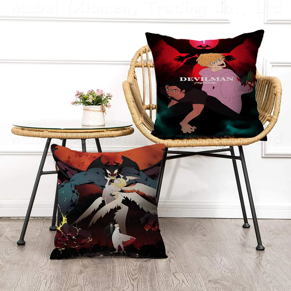 

Devilman Crybaby Anime Pillow Gift Home Office Decoration Bedroom Sofa Car Cushion Cover Case 45x45