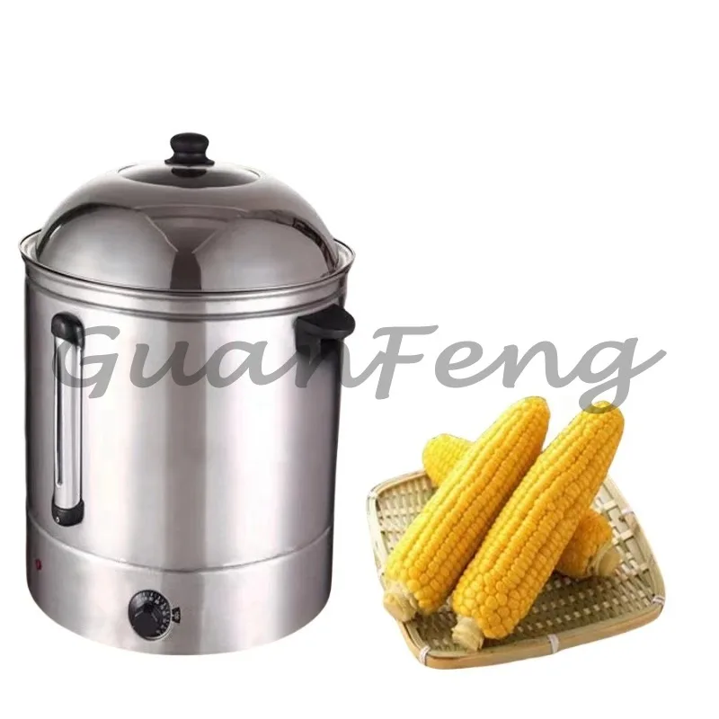 48L 220V 2500W Electric Sweetcorn Steamer, Modern Commercial Corn Steaming Machine for School Buffet Catering