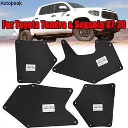 Fender Liners Splash Shield for Toyota Tundra Sequoia 2007-2020 Apron Seal Mud Flaps Mudflaps Mudguards Guards Clips Retainer