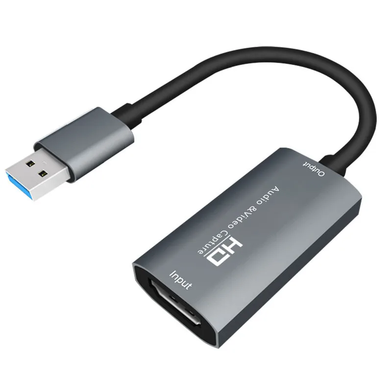 A02R! بطاقة التقاط الفيديو USB 3.0 HD بطاقة التقاط الصوت والفيديو 4K 60FPS لعبة في الوقت الحقيقي جهاز التقاط مسجل الفيديو