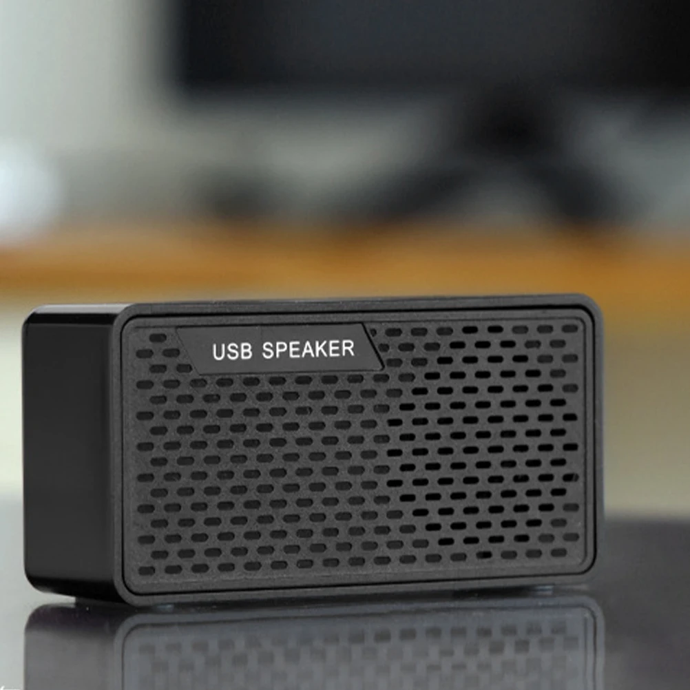 

Portable Soundbar Speaker for Desktop Laptop PC Crisp Clear Audio Built in USB Plug Play No Driver Needed Multi for PC