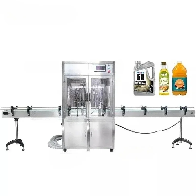 ZS-YTDC6 Riempitrice liquida lineare per shampoo con pompa a pistone a 6 teste completamente automatica con copertura antipolvere