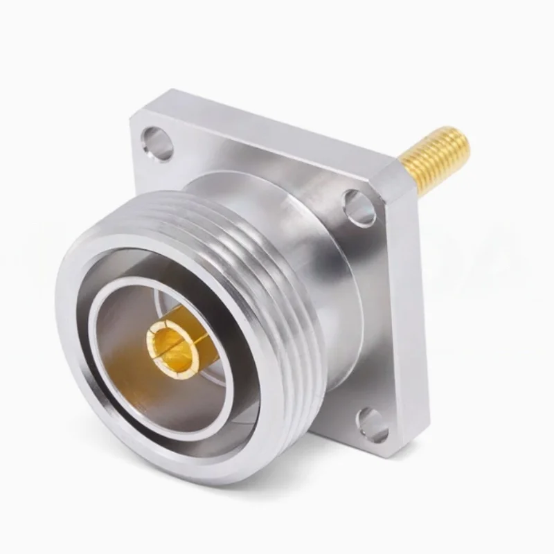 Adaptateur L29-KFD-2-M5 7/16 L29 DIN, extension de siège femelle, filetage M5 avec anneau étanche, bride à 4 trous, connecteur fixe KFD63A, 1 pièce