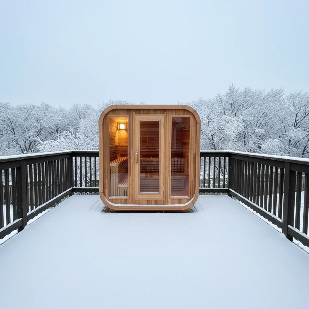 

4-6 Persons Garden Sauna Room Outdoor Wooden Dome Sauna Spa Detox Relaxation Fitness Weight Loss Home Backyard Patio Use
