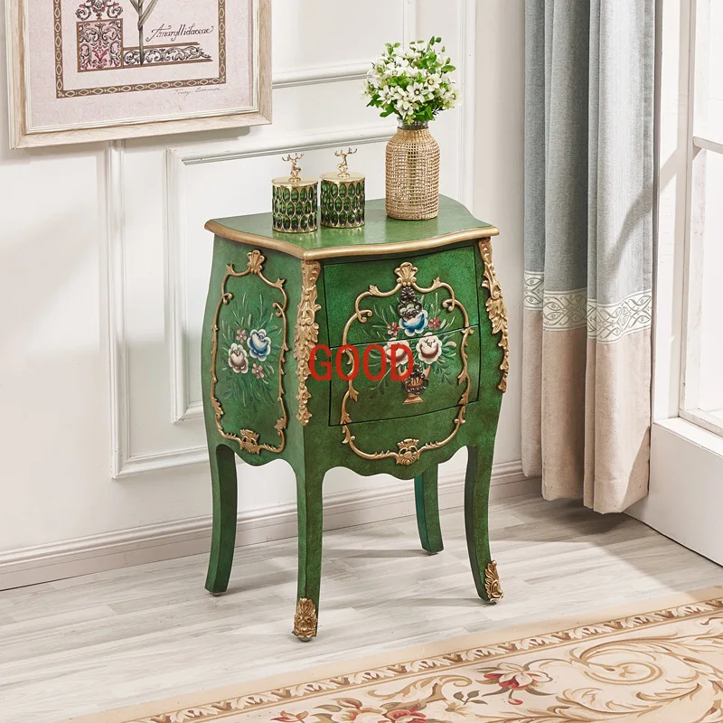 Coffee Table Solid Wood Locker Bedside Table American Retro