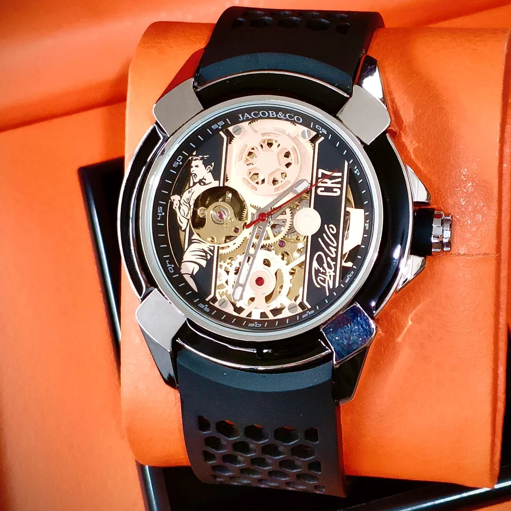 Luxury Fashion CR07 Jacob & Co Original Brand Watches For Mens Business Automatic Mechanical Wristatch High Quality AAA Clock