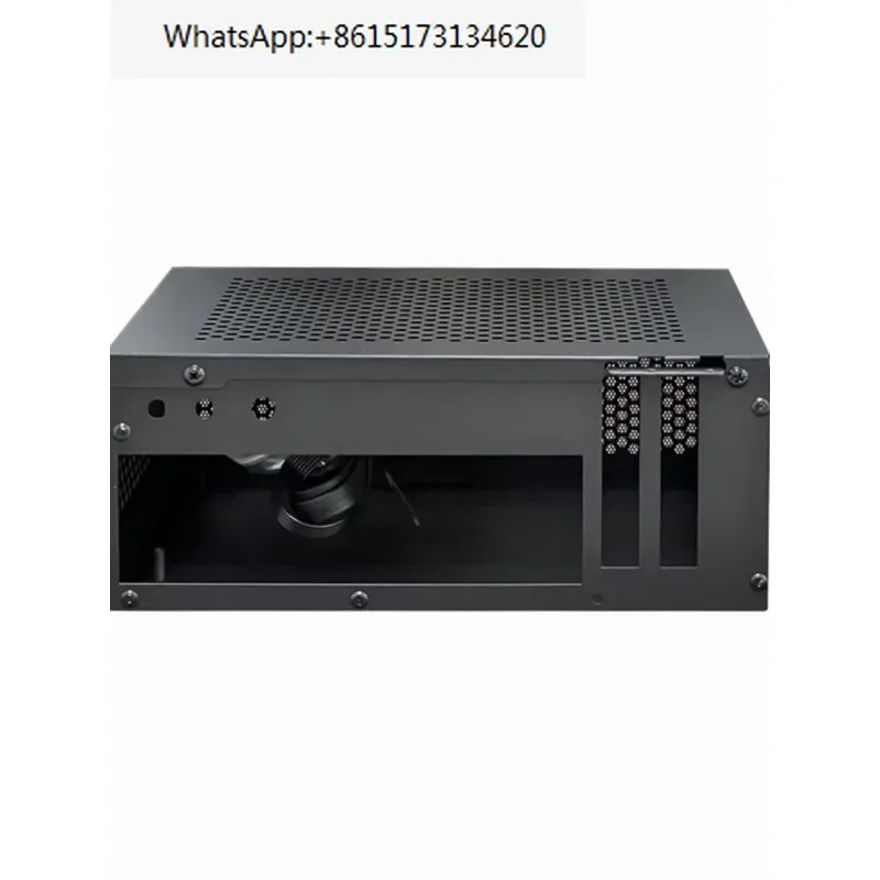 Experience compact computing with this sleek mini PCIE desktop case designed for ITX motherboards measuring 17 by 19