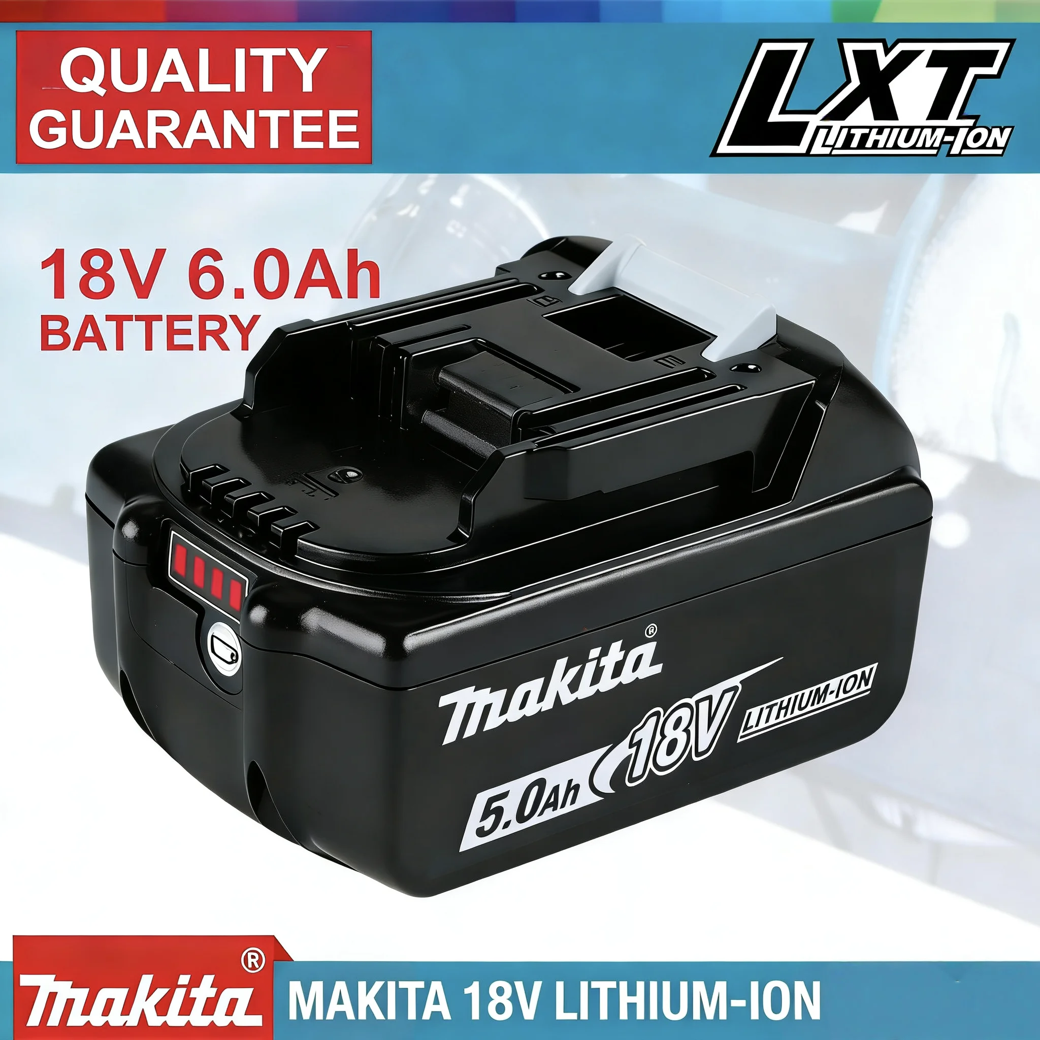 

Origina 18V Makita Power Tools Replacement Accessories BL1860 BL1850 BL1830B BL1815 Li-ion Rechargeable batteries Pack charger