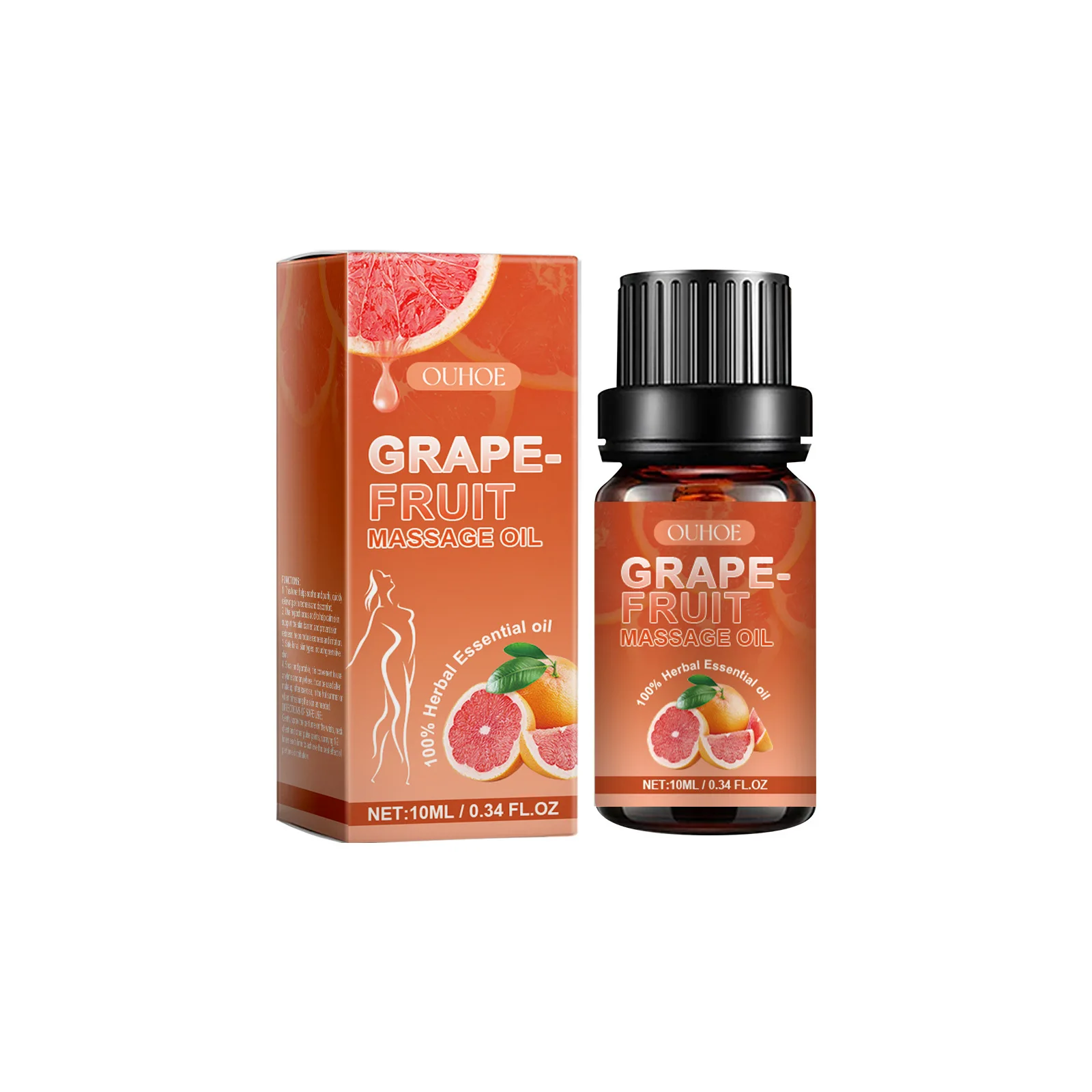 Fat Burning Essential Oil Grapefruit Fragrance Improve Obesity Reduce Cellulite Nourish Soothing Body Massage Relaxing Body Oil