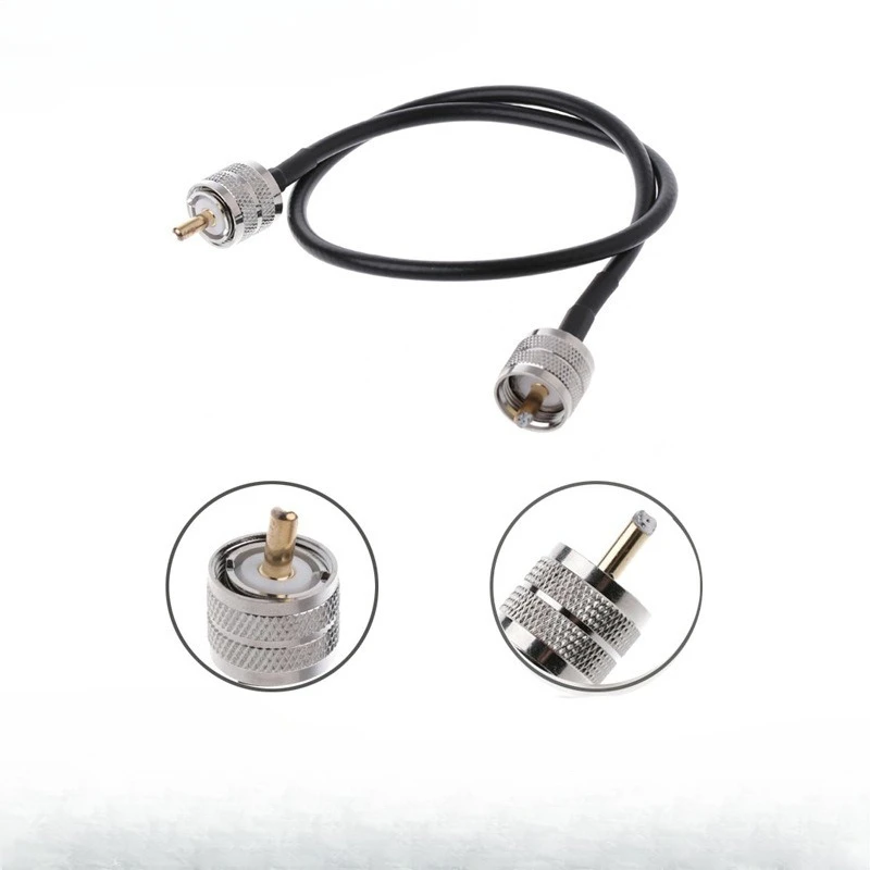 Coaxial Cable UHF Male To Male Connector UHF PL259 Male To UHF  PL259 RG58 Pigtail Cable